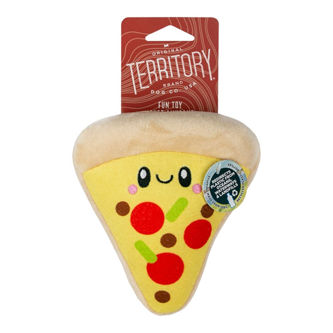 Territory Dog Plush Squeaker Pizza