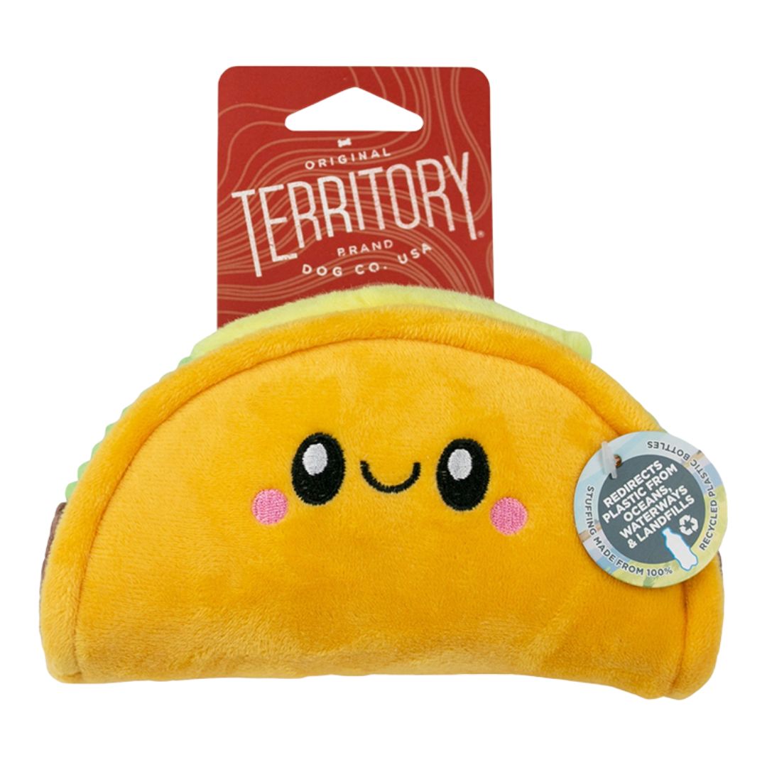 Territory Dog Plush Squeaker Taco