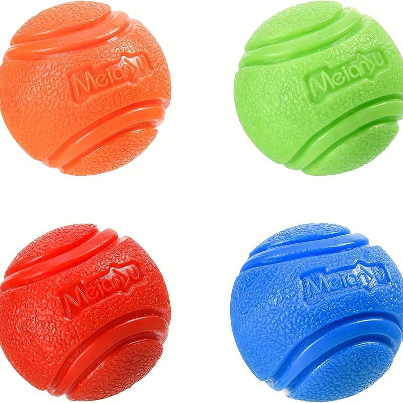 Premium Indestructible Rubber Dog Ball: Ultra-Durable Chew-Resistant Bouncing Toy