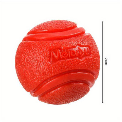 Premium Indestructible Rubber Dog Ball: Ultra-Durable Chew-Resistant Bouncing Toy